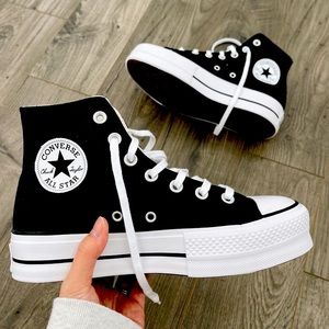 Woman’s Converse - Black Platforms